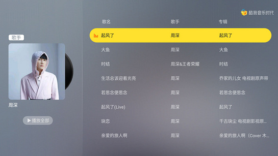 酷我音乐时代TV1.9.28免登陆VIP版  第2张