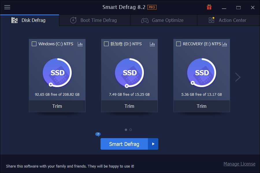 IObit Smart Defrag Pro v10.1.0.419