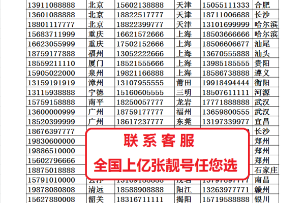 熊猫扫号直接扫大王卡等十几种卡的靓号破解版