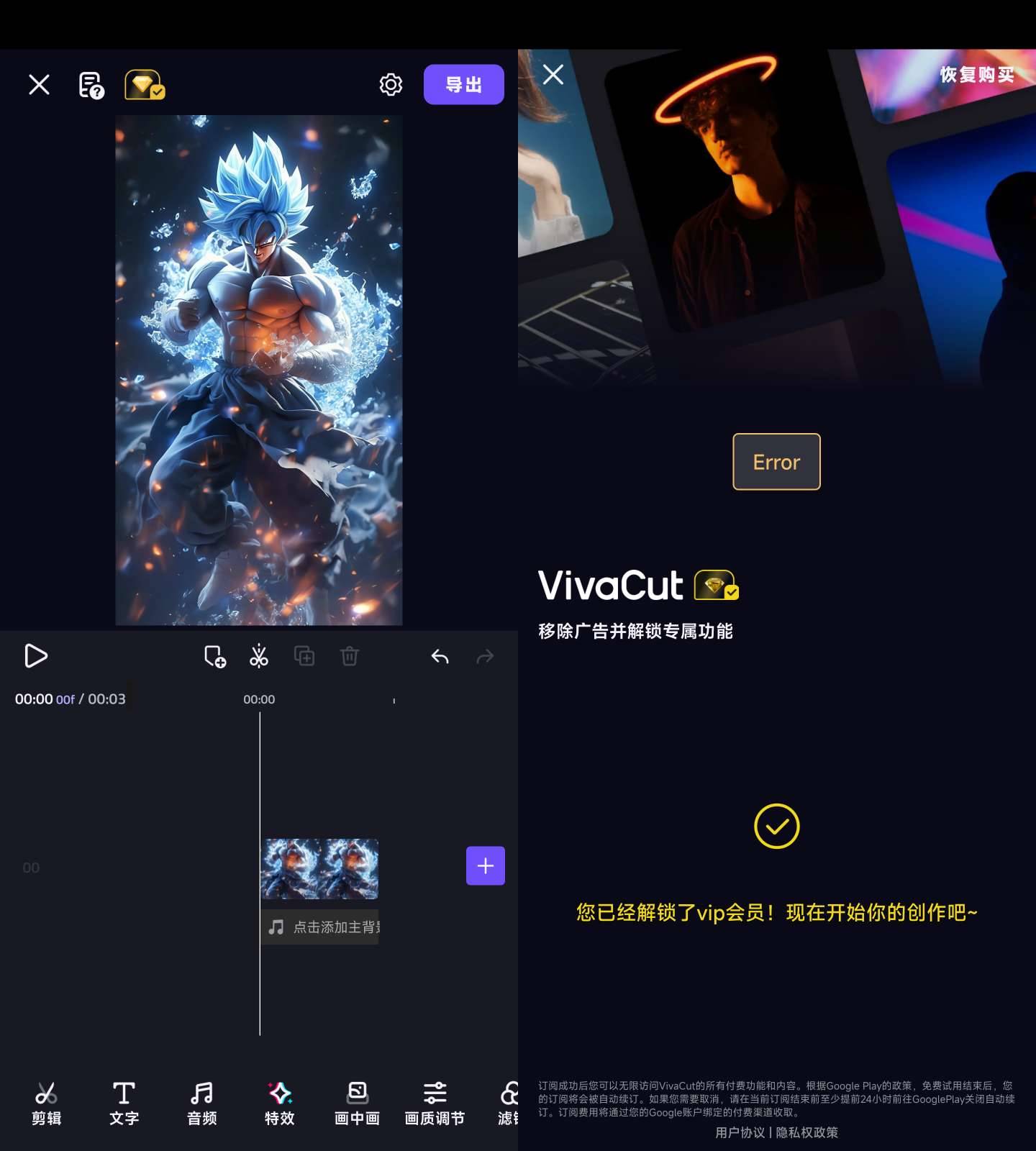 Android VivaCut 视频剪辑 v3.8.8解锁会员版  第2张