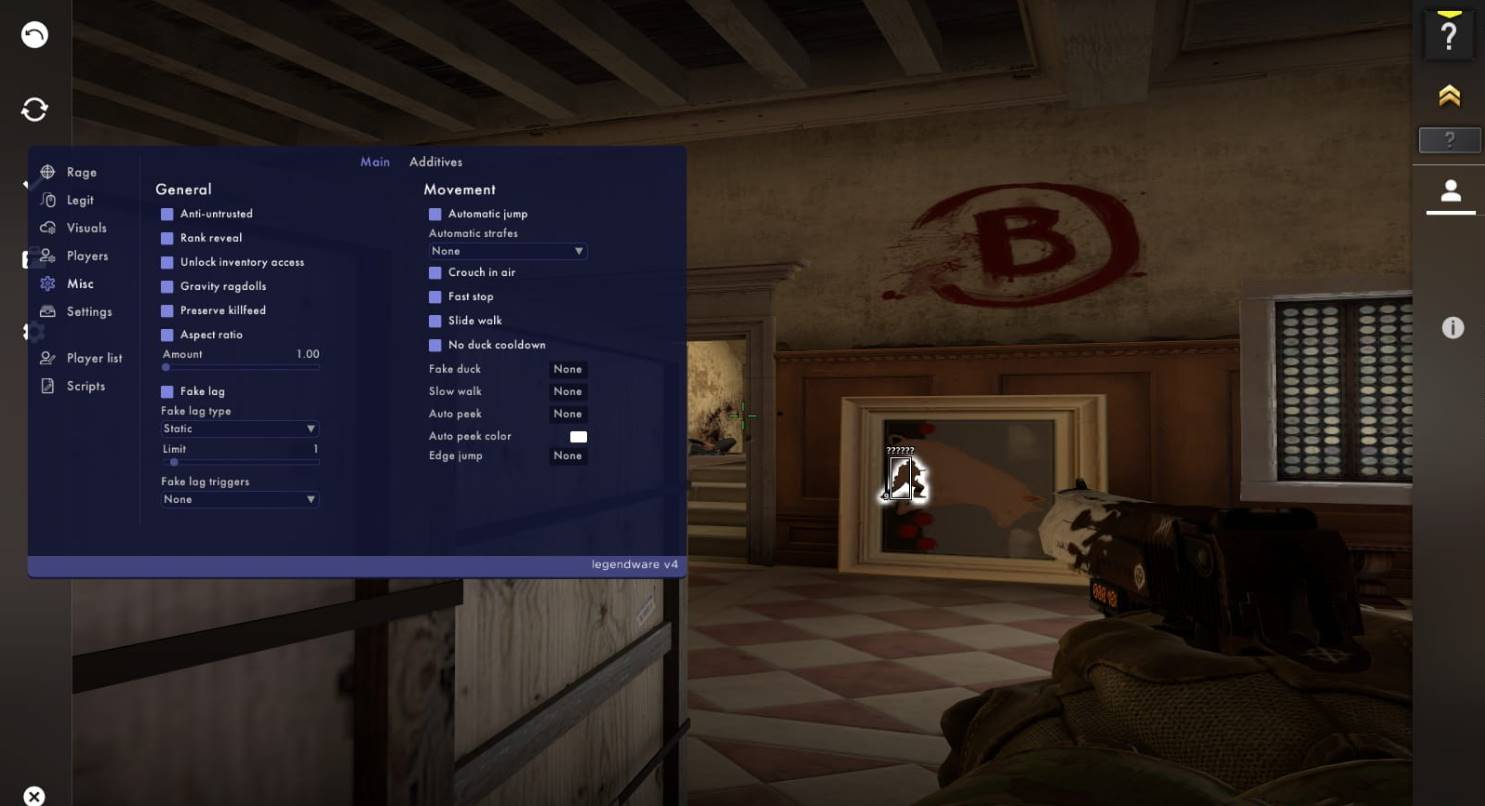 CSGO·Legendware绘制锁敌多功能辅助 v9.17  第1张