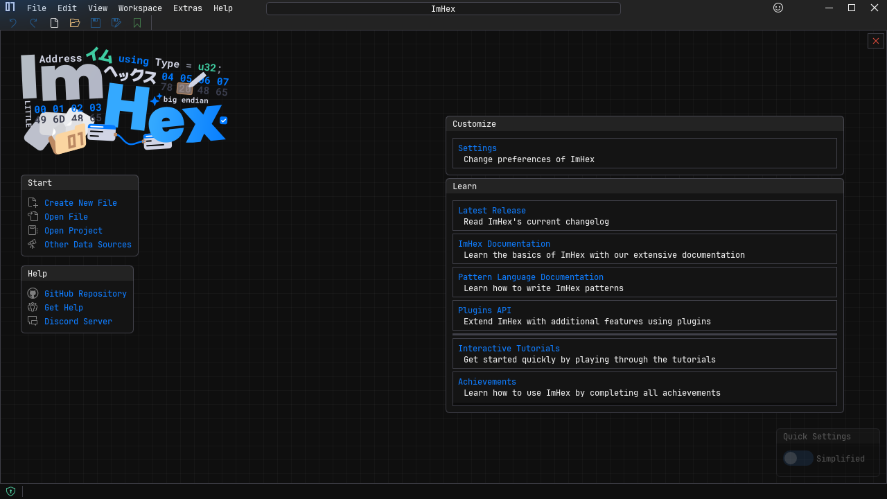 ImHex 十六进制编辑器 v1.37.1 便携版  第1张